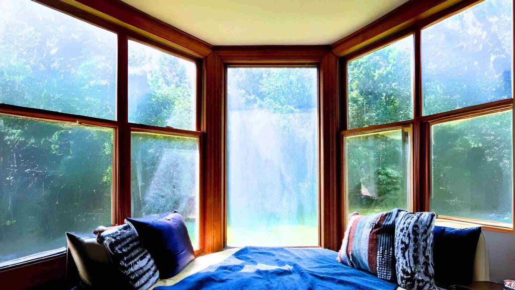 Bennu center Bay window overlooking the back lawn10