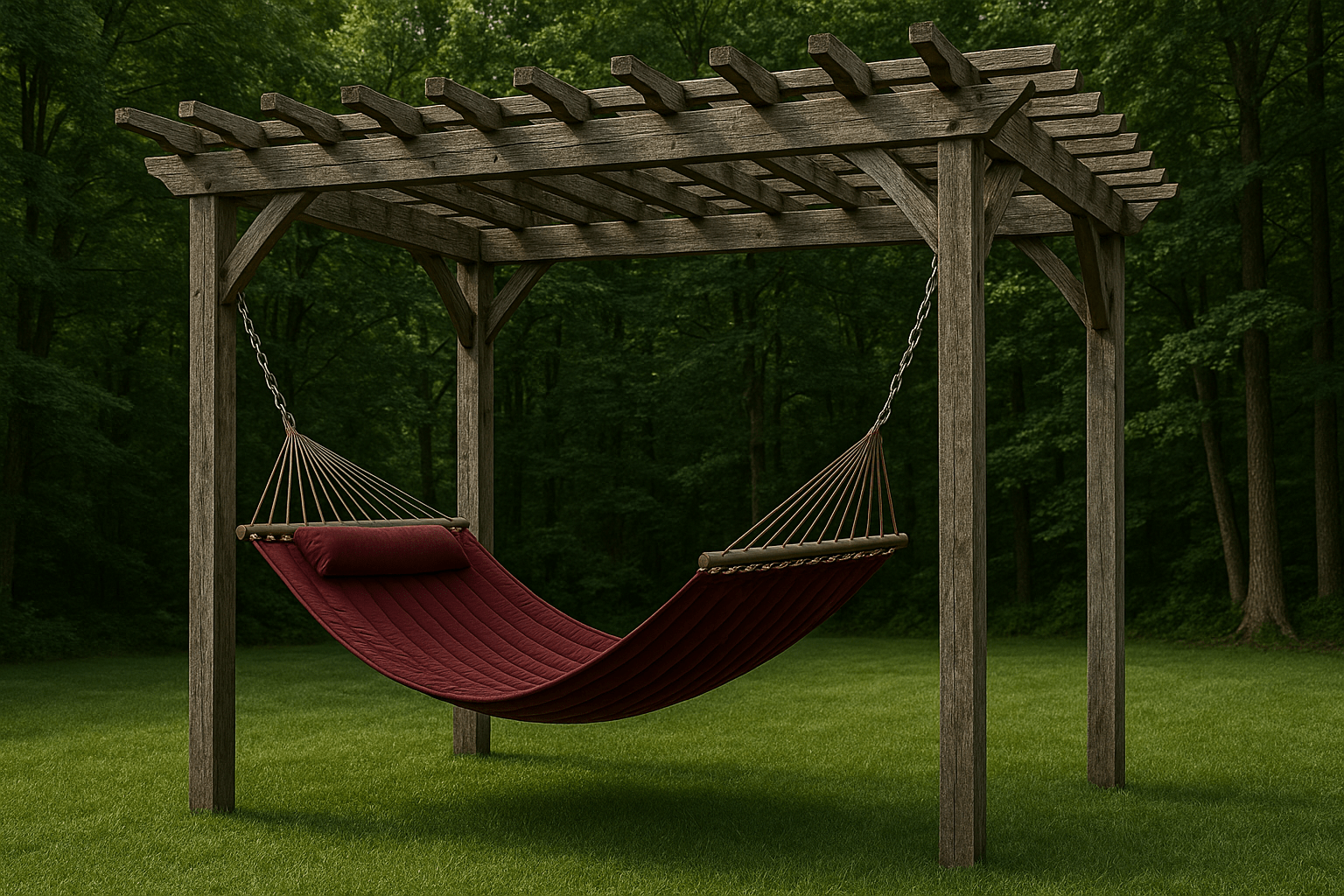 bennu pergola and hammock